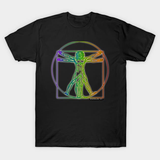 Vitruvian Divergence T-Shirt by Autistamatic